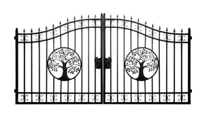 lot 309 image: Dual Swing Iron Driveway Gate Tree
