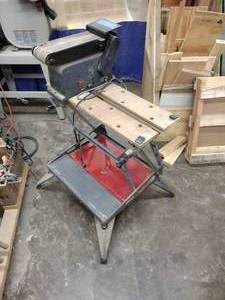 lot 80 image: Ryobi belt sander with stand