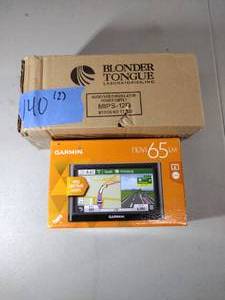lot 140 image: Blonder Tongue MIPS-12D  Power Supply Garmin Nuvi65LM GPS navigator with 6.0 dual-orientation display.