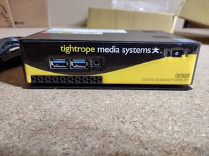 lot 139 image: New Tightrope Media Systems Carousel Digital Signal Player 270 Model HDn