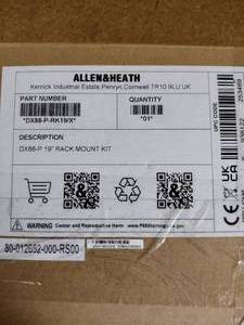 lot 174 image: Allen & Heath DX88-P-RK19X Rack Mount Kit 19 Rack Ear Kits