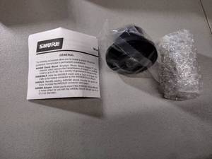 lot 113 image: (5) Shure A400SMXLR Shock Mount with insert