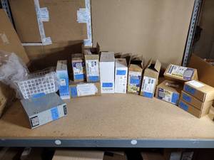 lot 175 image: Control Panels, Junction boxes, Protective Coversboxes by Philips, Wiegmann, STI and a  Northern Pipe Threader