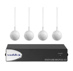 lot 17 image: Vaddio EasyUSB MicPOD IO Interface with Four Ceiling MIC Microphones, MFR #999-88100-000