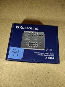 lot 44 image: Russound A-H484 4-source, 4-zone, 8-room A-BUS distribution hub