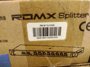 lot 6A image: Chauvet RMDX Splitter RDMXSPLITTER8