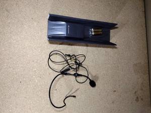 lot 114 image: Sennheiser EW-D SK Bodypack transmitter. ME3-11 Stage microphone