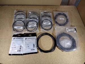 lot 138 image: Sennheiser and Shure Cables Antenna, Guitar, coaxial with BNC connectors.