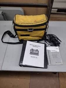 lot 190 image: Promax Prolink-3 Premium Advanced Color TV & Sat Level Meter in bag