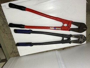 lot 203 image: 2 bolt cutters  24 inch