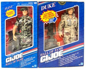 lot 214 image: Vintage HASBRO G.I. JOE Hall of Fame Flint & Duke Action Figures NIB - QTY 2