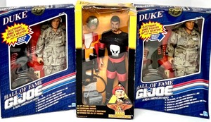 lot 221 image: Vintage HASBRO G.I. JOE - Hall Of Fame Duke - Qty 2 & RAPID DEPLOYMENT FORCE Skull Action Figures NIB