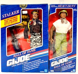 lot 223 image: Vintage HASBRO G.I. JOE - Hall Of Fame Stalker & Basic Training HEAVY DUTY Action Figures NIB