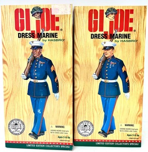 lot 227 image: Vintage 1996 HASBRO Limited Edition G.I. Joe Exclusive Classic Figures Collection Dress Marine WWII 50Th Anniversary Commemorative Edition Action Figures- QTY 2