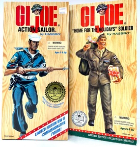 lot 228 image: Vintage 1996 HASBRO Limited Edition G.I. Joe Limited Edition Action Sailor WWII 50Th Anniversary Commemorative Edition & Exclusive Classic Figure Collectors Edition Home For The Holidays Soldier Action Figures