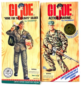 lot 237 image: Vintage HASBRO Limited Edition WWII 50Th Anniversary G.I. Joe Exclusive Classic Figure Collectors Edition Home For The Holidays Soldier & Action Marine Commemorative Action Figure