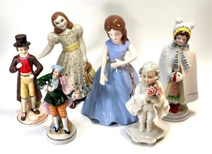lot 138 image: Assorted VINTAGE PORCELAIN Figures - Germany, Sweden, Karl Ens and More