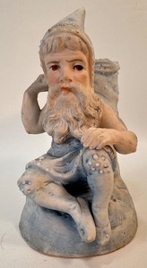 lot 15 image: Victorian Antique Elf Gnome Bisque Figurine - German