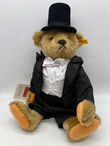 lot 188 image: STEIFF Mohair Jointed  GROOM Teddy Bear - Germany - 0155437 - with Original Box