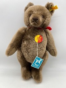 lot 198 image: STEIFF Mohair Jointed Teddy Bear - Germany - 020336 - with Original Paper Tags - Brown