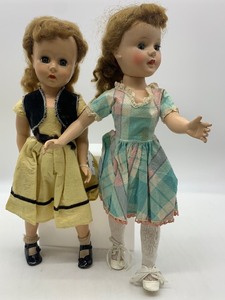 lot 89 image: Pair of Vintage WALKER Dolls including Arranbee & American Character