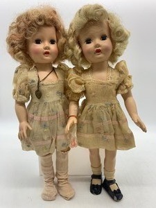 lot 94 image: 2 Vintage EFFANBEE 1950s TINTAIR Honey Dolls