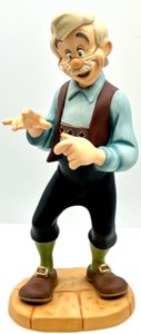 lot 250 image: Retired WALT DISNEY CLASSIC COLLECTION WDCC PINOCCHIO Good-Bye Son GEPPETTO Figure with COA- NIB