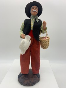 lot 290 image: 2 Vintage SANTON DE PROVENCE DEVILLAINE Merchant Dolls - SEE ALL PHOTOS