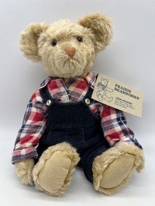 lot 16 image: Prairie Bearworks ANNE ROGERS Distressed Mohair Bear Roughneck - 1993