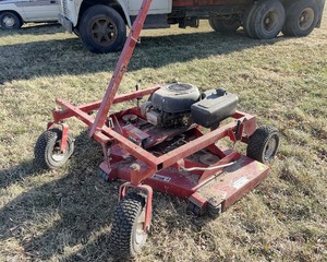 lot 74 image: 60 Inch Swisher Pull Behind Mower