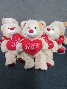 6- NWT Valentine Plush Bears...