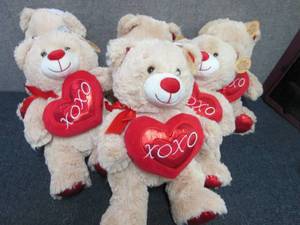 6- NWT Valentine Plush Bears...
