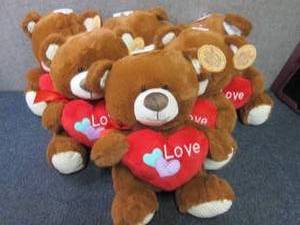 6- NWT Valentine Plush Bears...