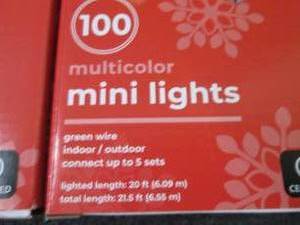 8- 100ct Clear Mini Lights...