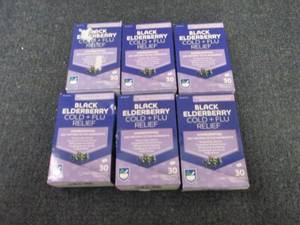 6- 30 ct Black Elderberry Cold& Flu...