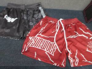 2 Mens Medium NWT Wolf Gym Shorts...