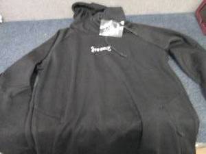 NWT Medium Gym Wolf Black Hooded Sw...