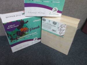 2 packs-8�x8� Wood Canvas Boards ...
