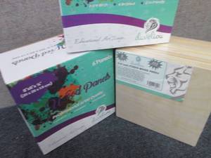 2 packs-8�x8� Wood Canvas Boards ...