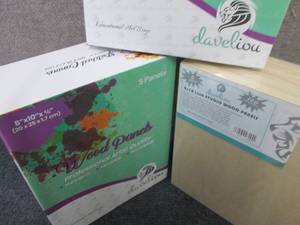2 packs-8�x10� Wood Canvas Boards...
