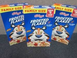 3- 24 oz Kelloggs Frosted Flakes...