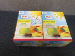 2- 12 ct 4 oz Cups Dole Cherry Mixe...