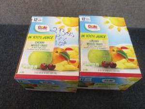 2- 12 ct 4 oz Cups Dole Cherry Mixe...