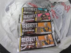 12- 1.55 oz Hersheys Super Heroes ...