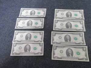 2 Sets of 4 Sequential, Uncirculate...