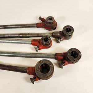 Ridgid Ratcheting Threading Die Wrench With 5 Dies