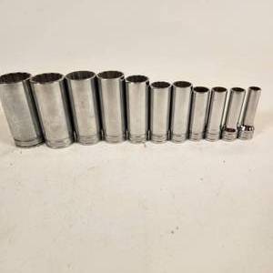11 Snap-On 12pt Deep 38 Drive Sockets