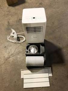 Vissani 5,000 BTU 115-Volt Portable Air Conditioner for 150 sq. ft. Rooms with Dehumidifier and Remote in White Customer Returns See Pictures