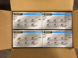 Lot of Defiant Naples Satin Nickel Bed and Bath Door Handle Contractor Pack   Customer Returns See Pictures