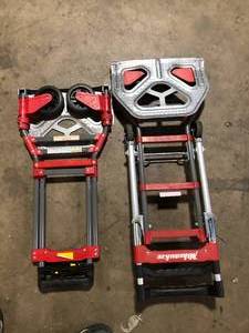 Lot of Milwaukee 150 lbs. Capacity Foldup Truck  Customer Returns See Pictures